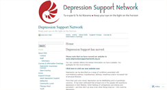Desktop Screenshot of depressionsupportnetwork.wordpress.com