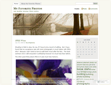 Tablet Screenshot of favoritephotos.wordpress.com