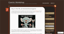 Desktop Screenshot of cosmicworkshop.wordpress.com
