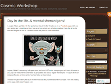 Tablet Screenshot of cosmicworkshop.wordpress.com