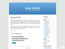 Tablet Screenshot of ansumali.wordpress.com