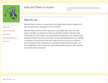 Tablet Screenshot of kidsandteensinaction.wordpress.com