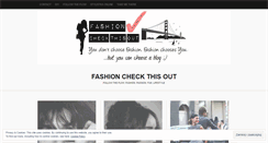 Desktop Screenshot of fashioncheckthisout.wordpress.com