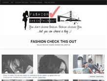 Tablet Screenshot of fashioncheckthisout.wordpress.com