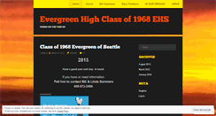 Desktop Screenshot of evergreenhsclassof68.wordpress.com