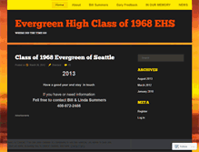 Tablet Screenshot of evergreenhsclassof68.wordpress.com