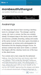 Mobile Screenshot of morebeautifulthangod.wordpress.com