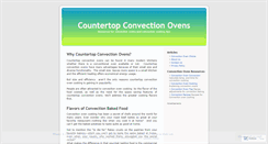 Desktop Screenshot of countertopconvectionovens.wordpress.com