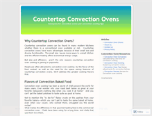 Tablet Screenshot of countertopconvectionovens.wordpress.com