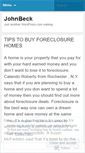 Mobile Screenshot of johnbeckforeclosures.wordpress.com
