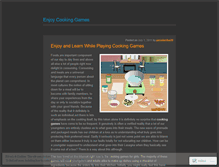 Tablet Screenshot of enjoycookinggames.wordpress.com