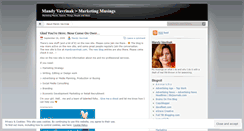 Desktop Screenshot of mandyvavrinak.wordpress.com