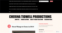 Desktop Screenshot of cherinatidwellproductions.wordpress.com