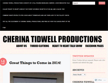 Tablet Screenshot of cherinatidwellproductions.wordpress.com