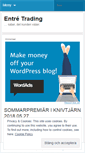 Mobile Screenshot of entretrading.wordpress.com