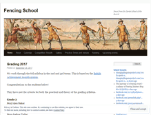 Tablet Screenshot of fencingschool.wordpress.com