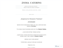 Tablet Screenshot of animacatering.wordpress.com