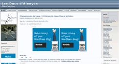 Desktop Screenshot of lesducsdalencon.wordpress.com