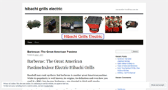 Desktop Screenshot of hibachigrillselectric.wordpress.com