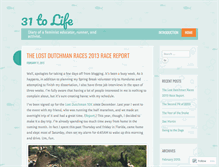Tablet Screenshot of 31tolife.wordpress.com