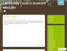 Tablet Screenshot of crossviewwomen.wordpress.com