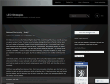 Tablet Screenshot of leostrategies.wordpress.com