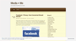 Desktop Screenshot of mediaplusme.wordpress.com