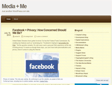 Tablet Screenshot of mediaplusme.wordpress.com