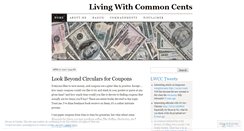 Desktop Screenshot of livingwithcommoncents.wordpress.com