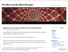 Tablet Screenshot of minkwrangler.wordpress.com
