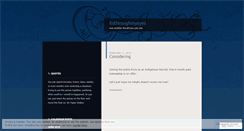 Desktop Screenshot of itsthroughmyeyes.wordpress.com