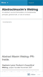 Mobile Screenshot of abstractmaxim.wordpress.com