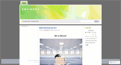 Desktop Screenshot of envirogy.wordpress.com