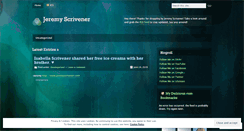 Desktop Screenshot of jeremyscrivener.wordpress.com