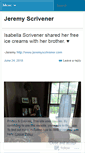 Mobile Screenshot of jeremyscrivener.wordpress.com