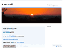 Tablet Screenshot of koopvaardij.wordpress.com