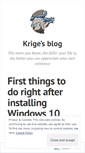 Mobile Screenshot of krige.wordpress.com