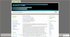 Desktop Screenshot of mbastory.wordpress.com