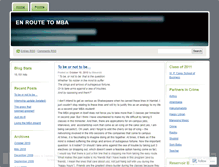 Tablet Screenshot of mbastory.wordpress.com