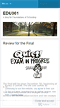 Mobile Screenshot of edu301fall.wordpress.com