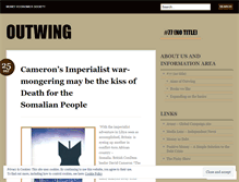 Tablet Screenshot of outwing1.wordpress.com