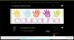 Desktop Screenshot of educalinaeducacion.wordpress.com