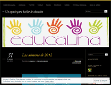 Tablet Screenshot of educalinaeducacion.wordpress.com