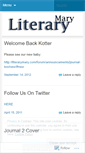 Mobile Screenshot of literarymarydotcom.wordpress.com