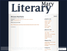 Tablet Screenshot of literarymarydotcom.wordpress.com