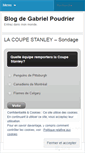 Mobile Screenshot of gabrielpoudrier.wordpress.com
