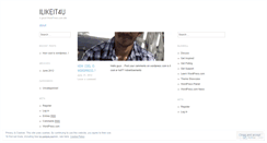Desktop Screenshot of ilikeit4u.wordpress.com