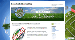 Desktop Screenshot of consolidateddairies.wordpress.com