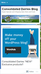 Mobile Screenshot of consolidateddairies.wordpress.com
