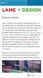Mobile Screenshot of designlame.wordpress.com